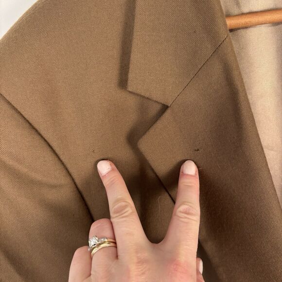 Jos A Bank Blazer Mens 46L Wool Cashmere Sport Coat Two Button Classic Jacket - Picture 4 of 12